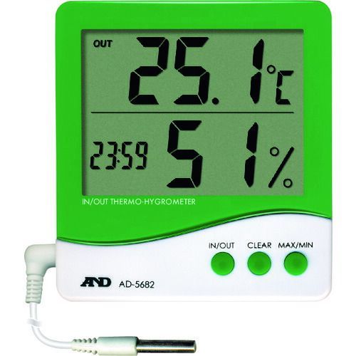 大得価，お買い得 Ａ＆Ｄ　時計付き内外温度・湿度計 その他