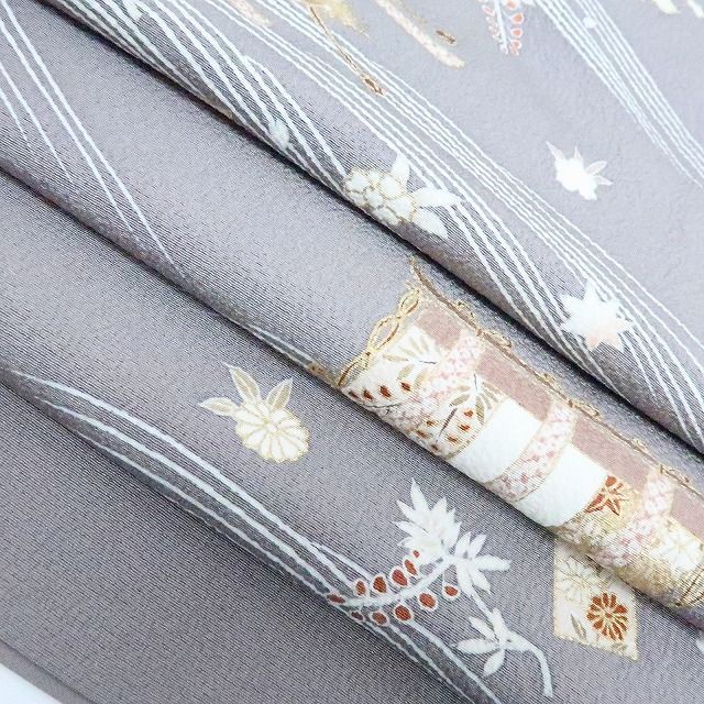 百華❀Y4251◇美品 縫い一つ紋 手縫い仕立て 桜 松竹梅 橘 几帳文 正絹