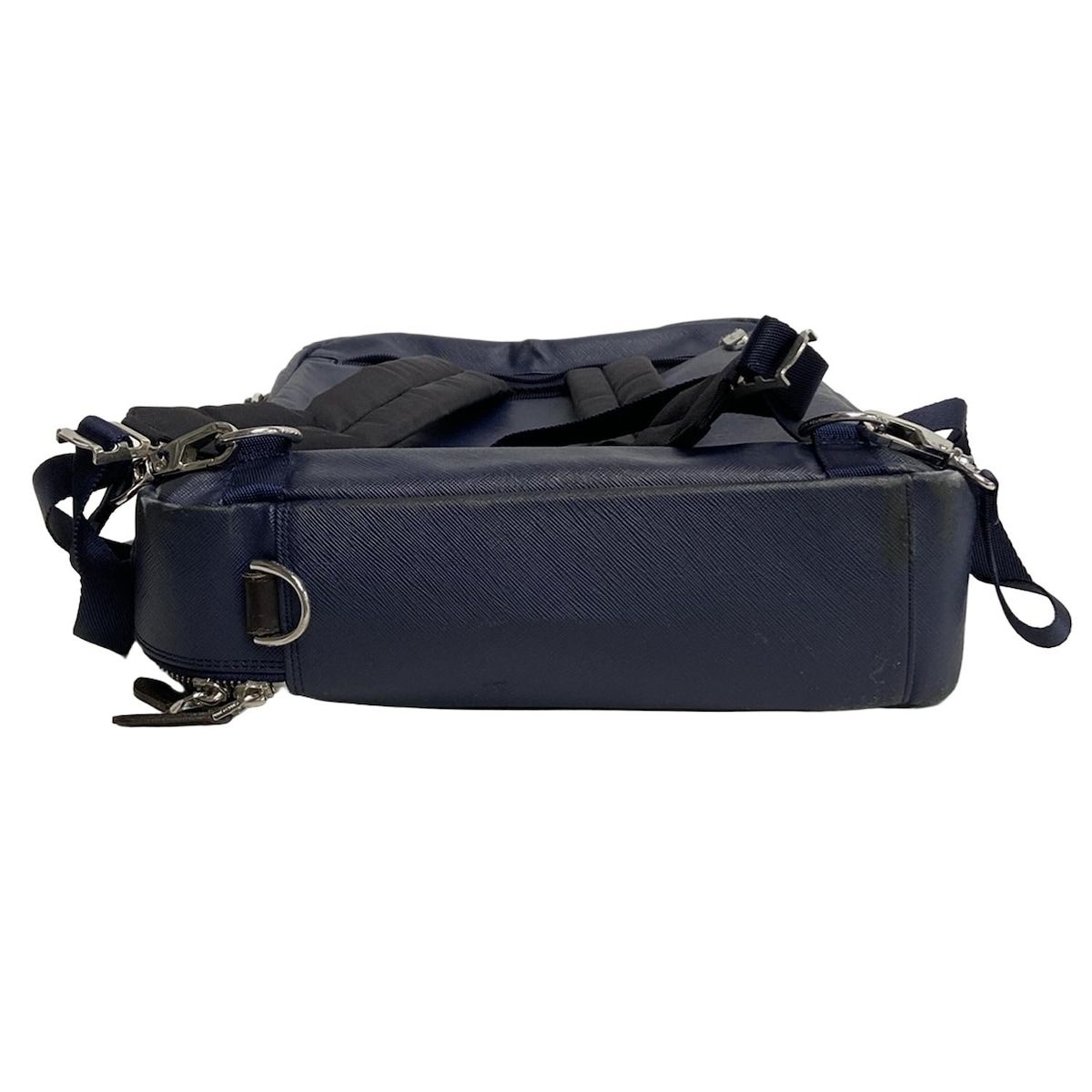 pelle morbida(ペッレモルビダ) ビジネスバッグ - ネイビー×ダーク