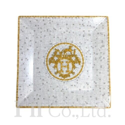 HERMES エルメス モザイク24 No3 スクエアプレート P026043P 陶器