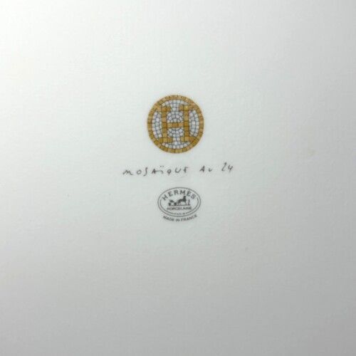 HERMES エルメス モザイク24 No3 スクエアプレート P026043P 陶器