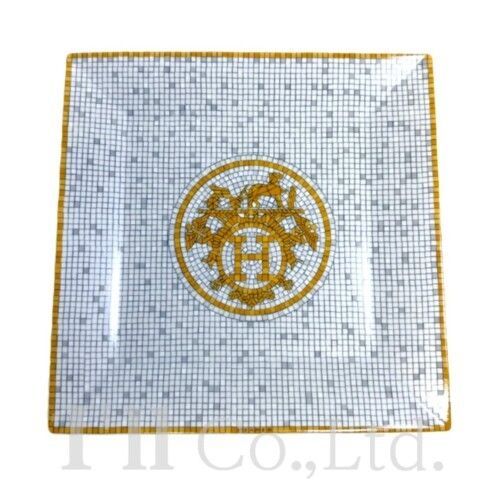 HERMES エルメス モザイク24 No3 スクエアプレート P026043P 陶器