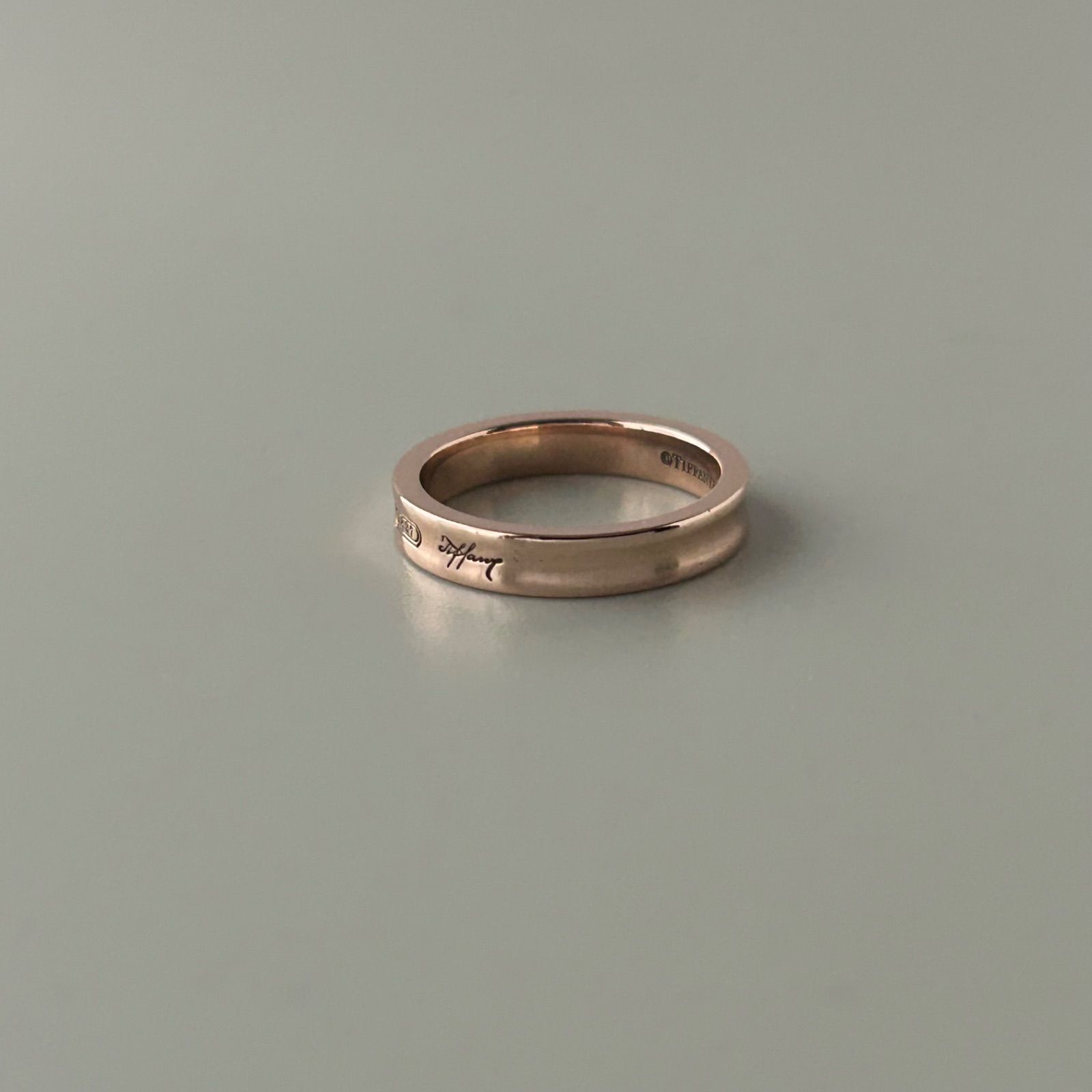 ティファニー1837ナロールベドメタルリング！ローズゴールド ティファニー 1837 ナロー ルベドメタル リング ゴールド ABランクの