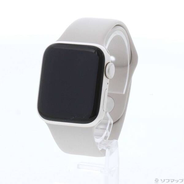 〔中古品〕 Apple Watch SE 第2世代 GPS 40mm スターライトアルミニウムケース スターライトスポーツバンド【344】