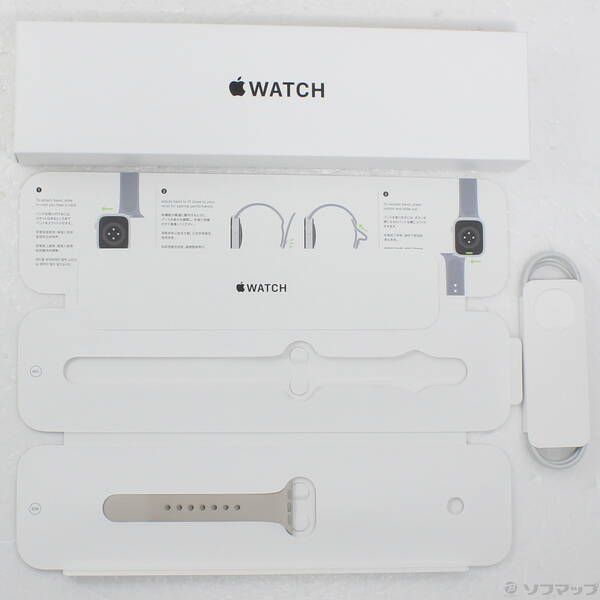 〔中古品〕 Apple Watch SE 第2世代 GPS 40mm スターライトアルミニウムケース スターライトスポーツバンド【344】 Watch Apple SE 中古パソコン 未 あすつく、土日、祝日発送中古品
