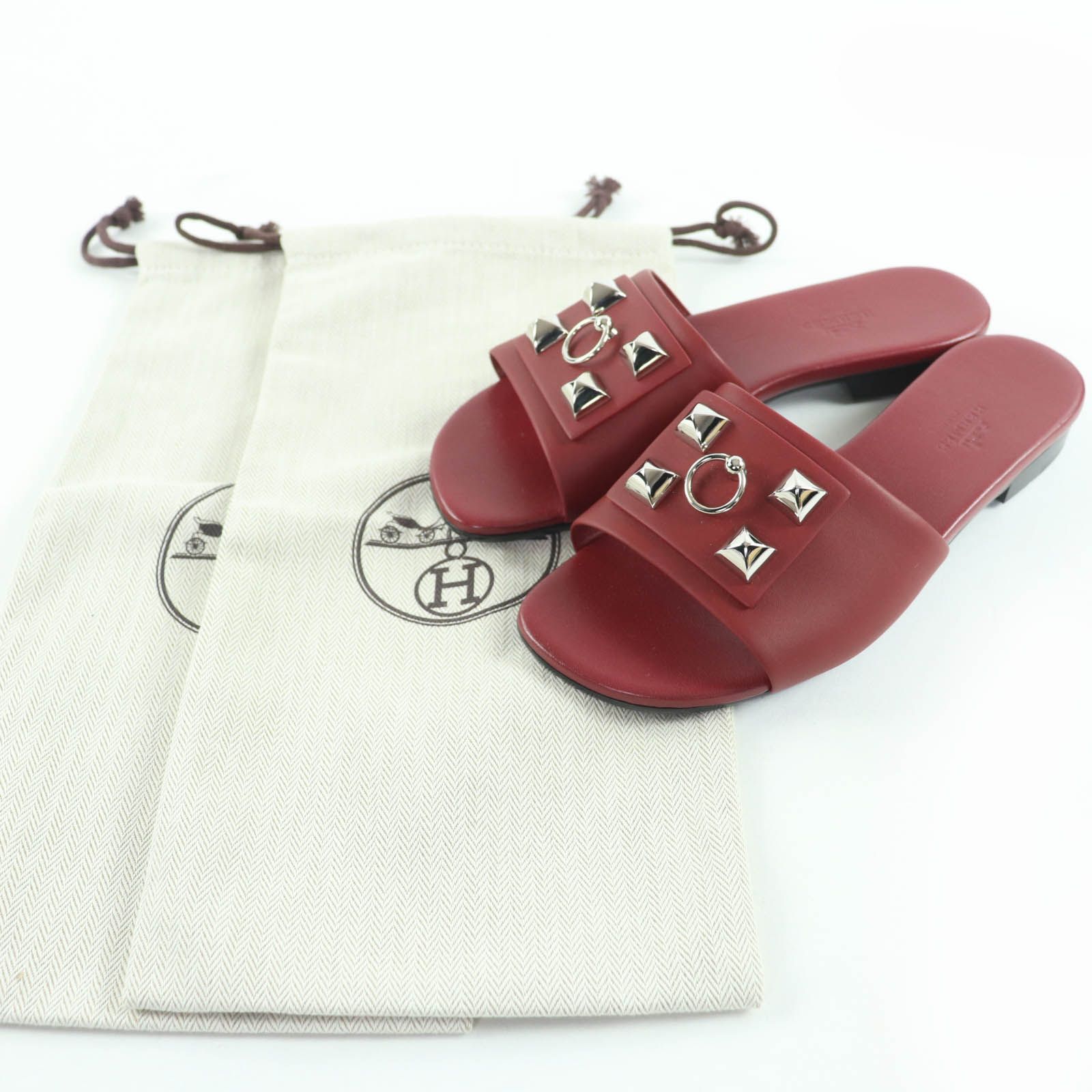 極美品☆HERMES エルメス デューン シルバー金具 コリエ・ドシアン