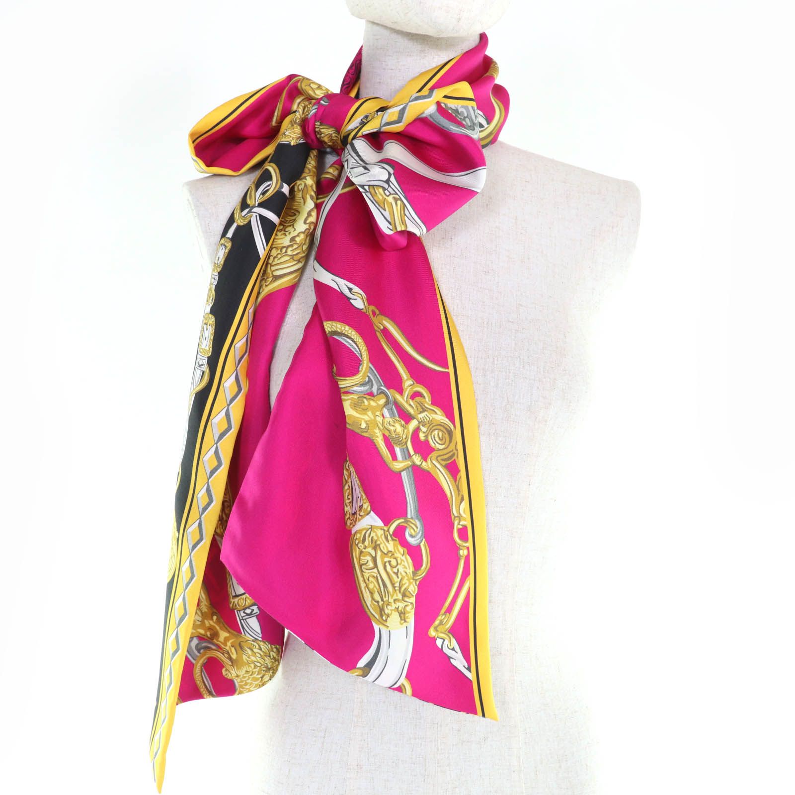 極美品☆HERMES エルメス マキシ ツイリー BRIDES DE GALA シルク100