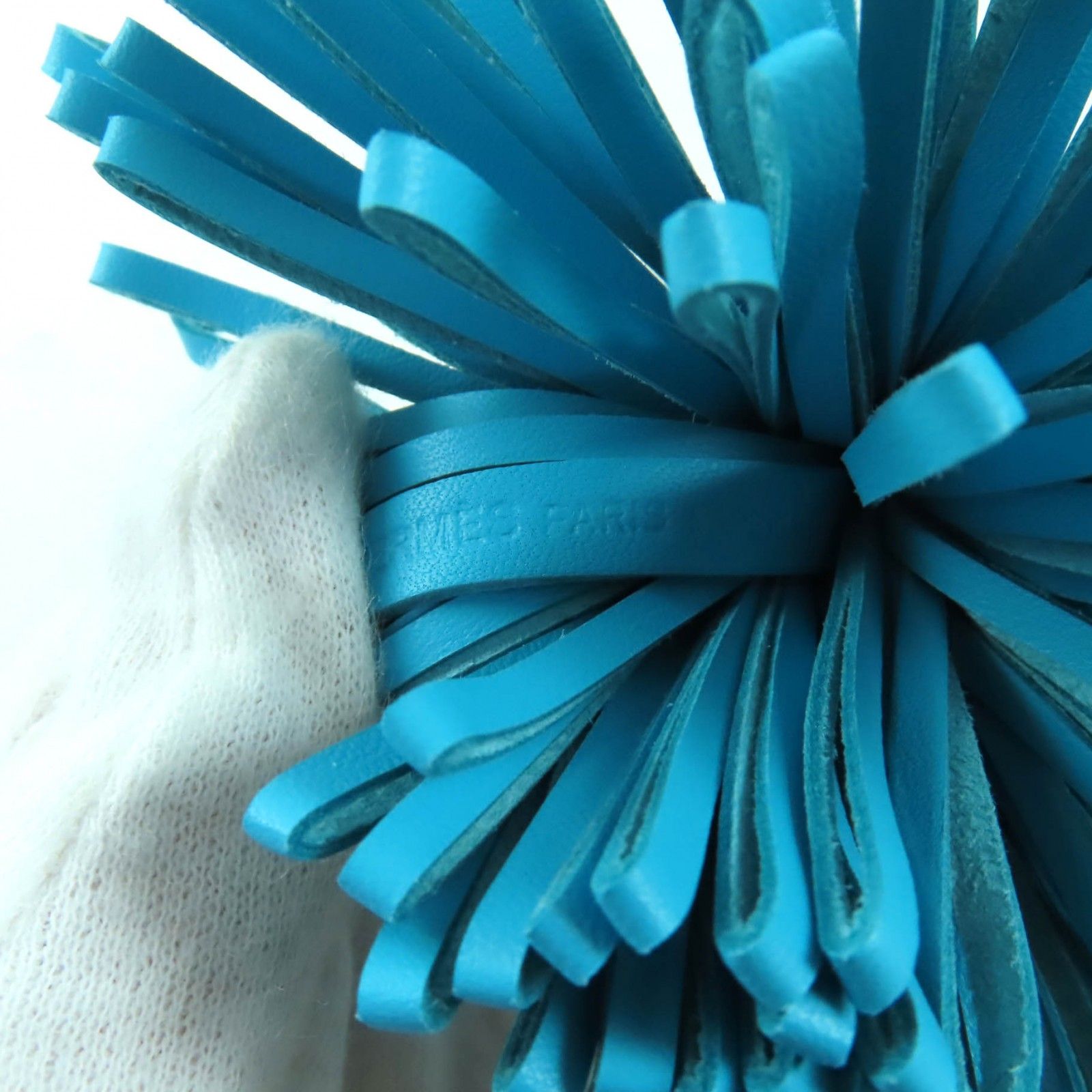 未使用品☆HERMES エルメス カルメン セレステ レザー シルバー金具