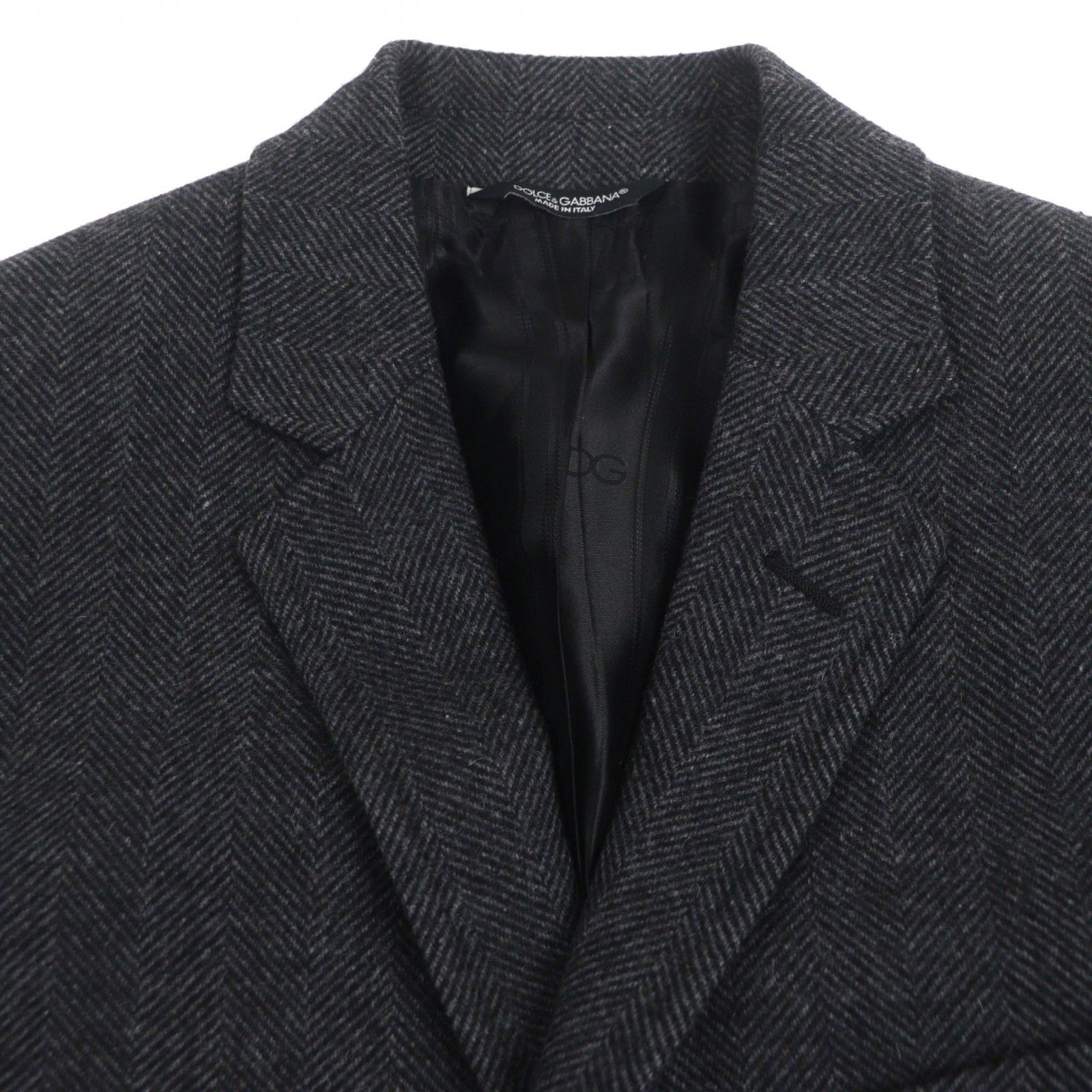 未使用品▽DOLCE&GABBANA ドルチェ＆ガッバーナ MARTINI ウール60% 黒