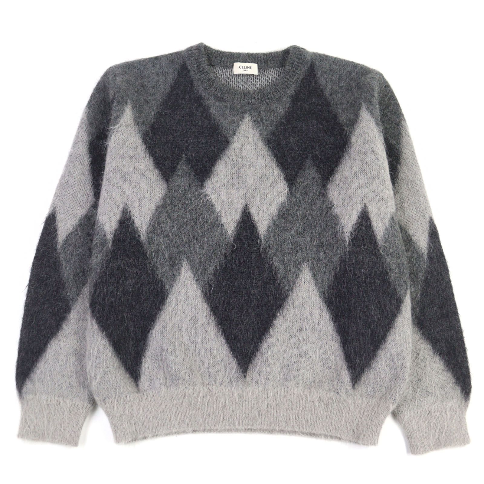 山田涼介着用 CELINE セリーヌ ブラッシュドモヘアセーター アーガイル