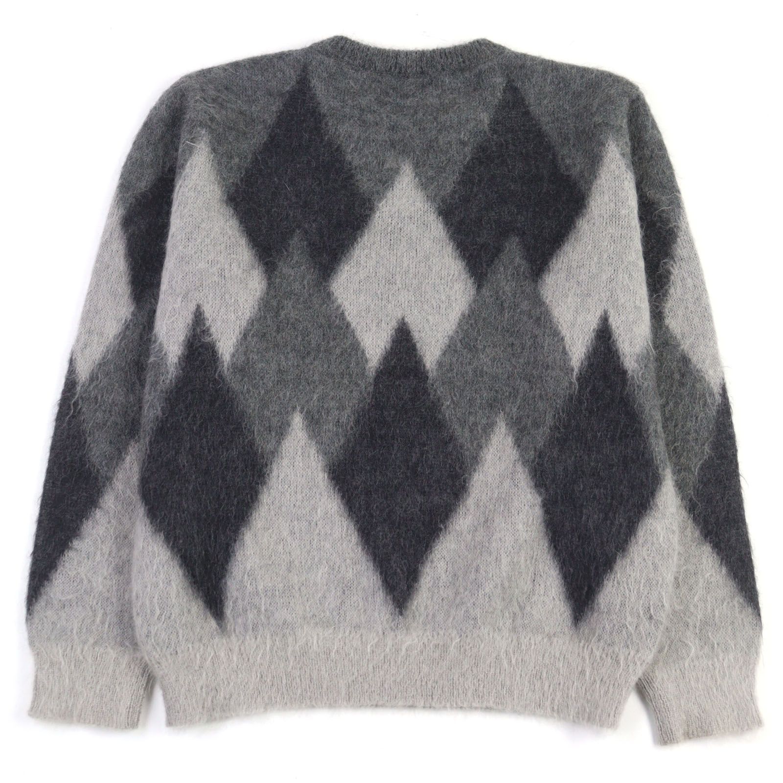 CELINE モヘア　ニット 極美品○CELINE セリーヌ 2A805382D モヘア46% アーガイル柄 クルー