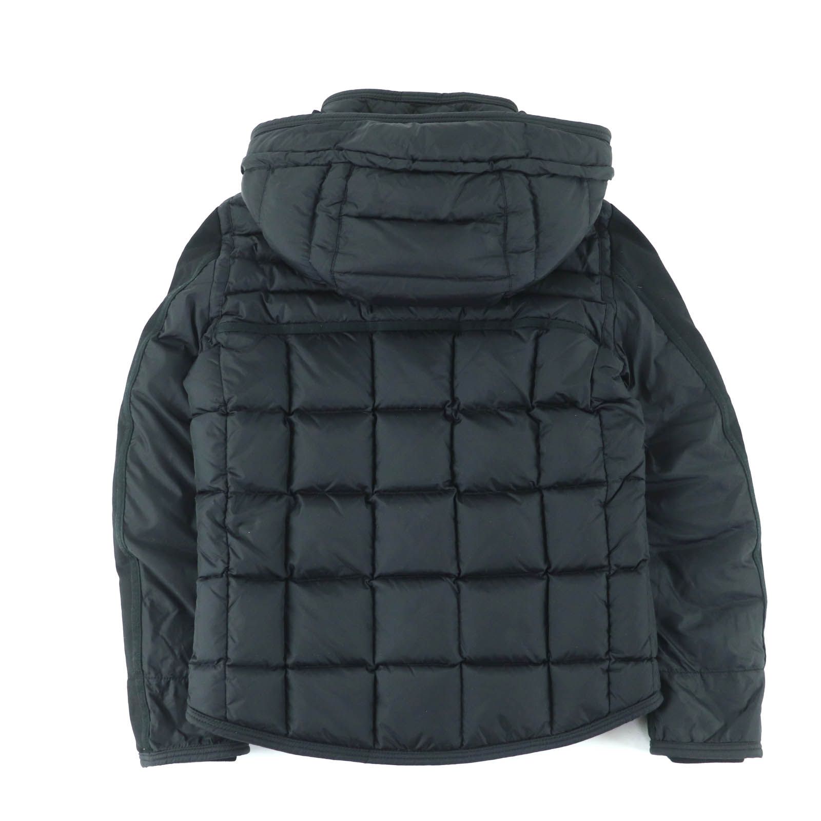 美品☆MONCLER モンクレール RYAN ライアン レザーロゴワッペン ウール