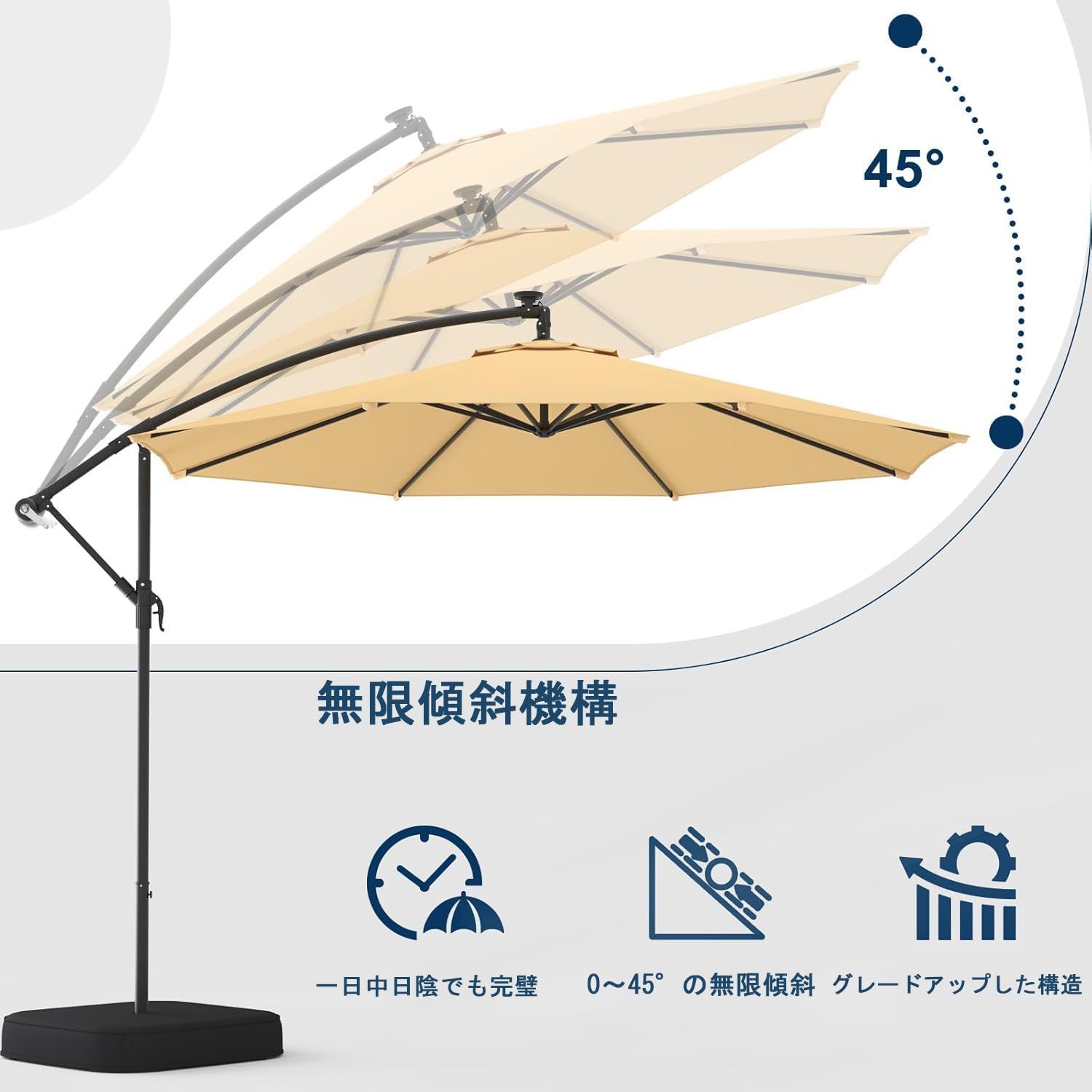 ハワイアン 茅葺きパラソル 1.8m、ビーチパラソル 防風 大型パティオ