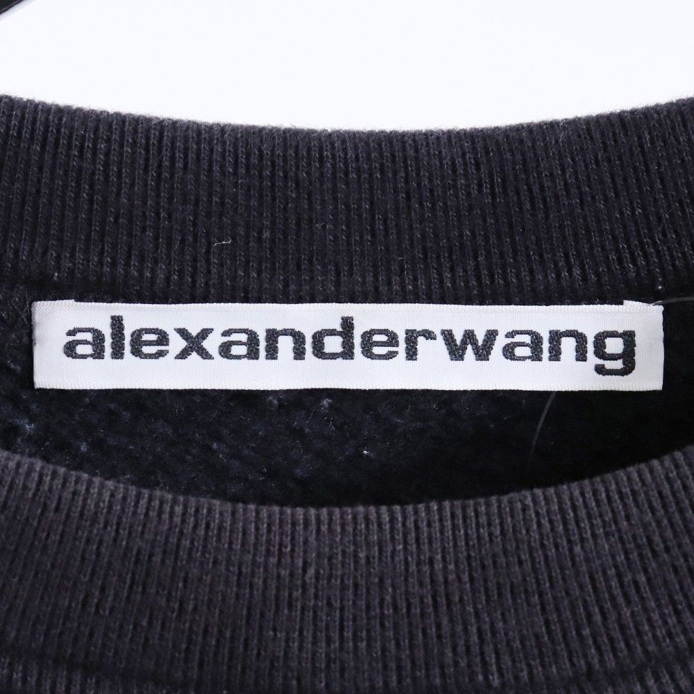 ALEXANDER WANG デンスフリース クルーネックプルオーバー スウェット