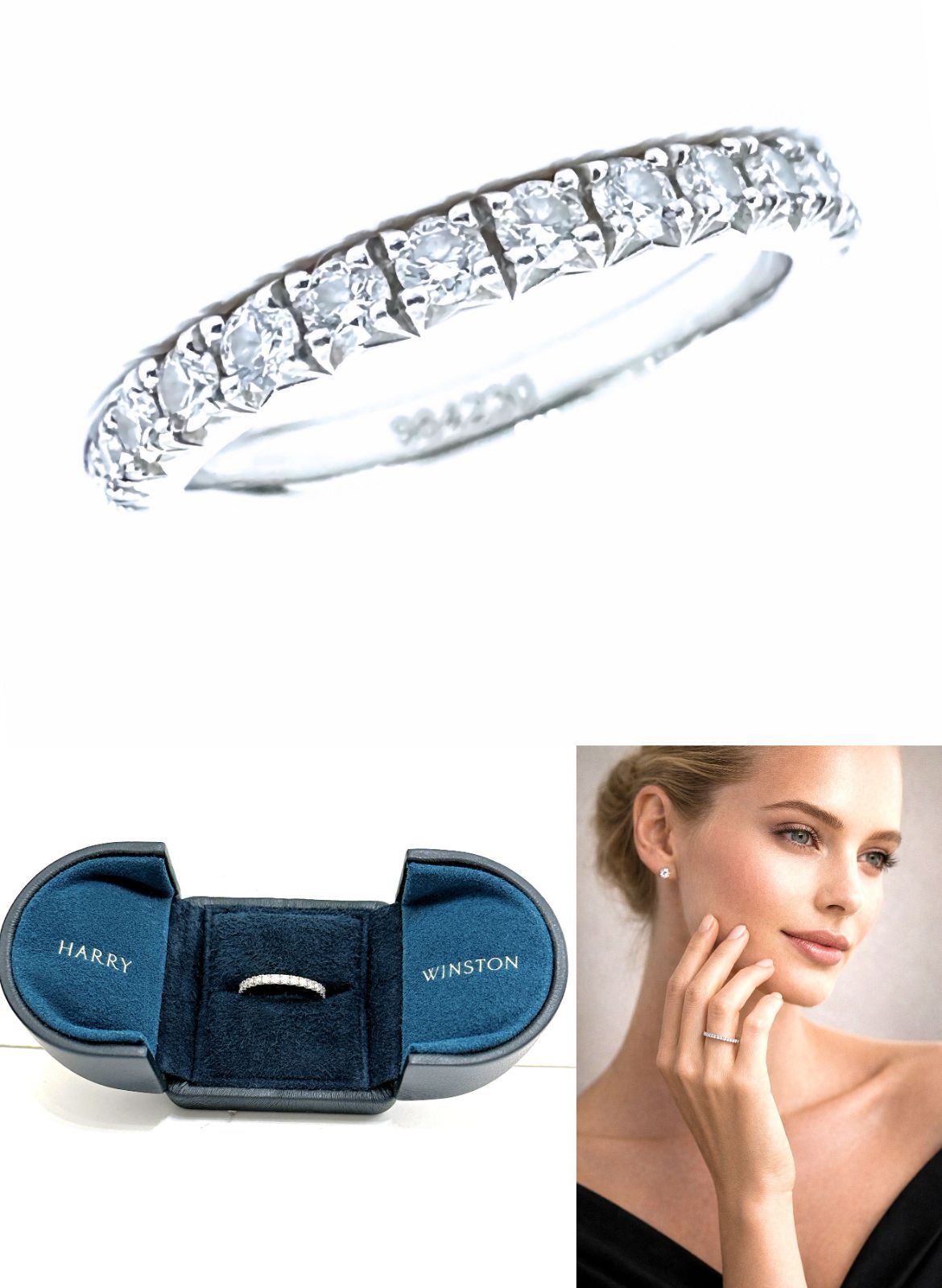 ★HARRY WINSTON★ ブリリアントラブ ダイヤリング 定価111万超 定価111万 美品 ギャラ 保証書 ケース付き HARRY WINSTON ハリー