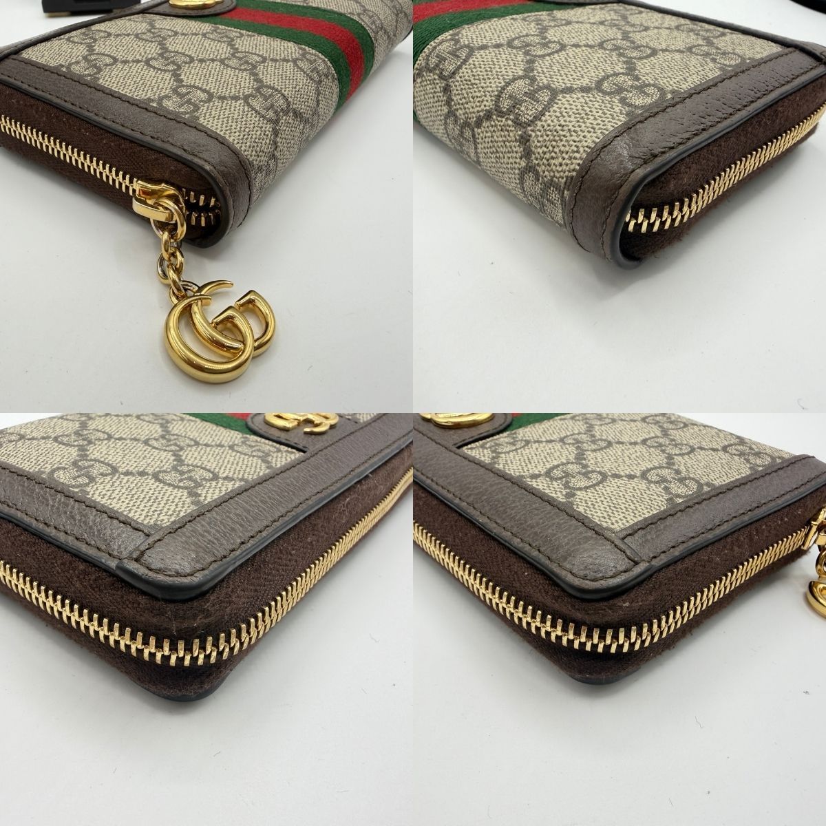 GUCCI グッチ GGスプリーム ジップアラウンド ラウンドファスナー 長