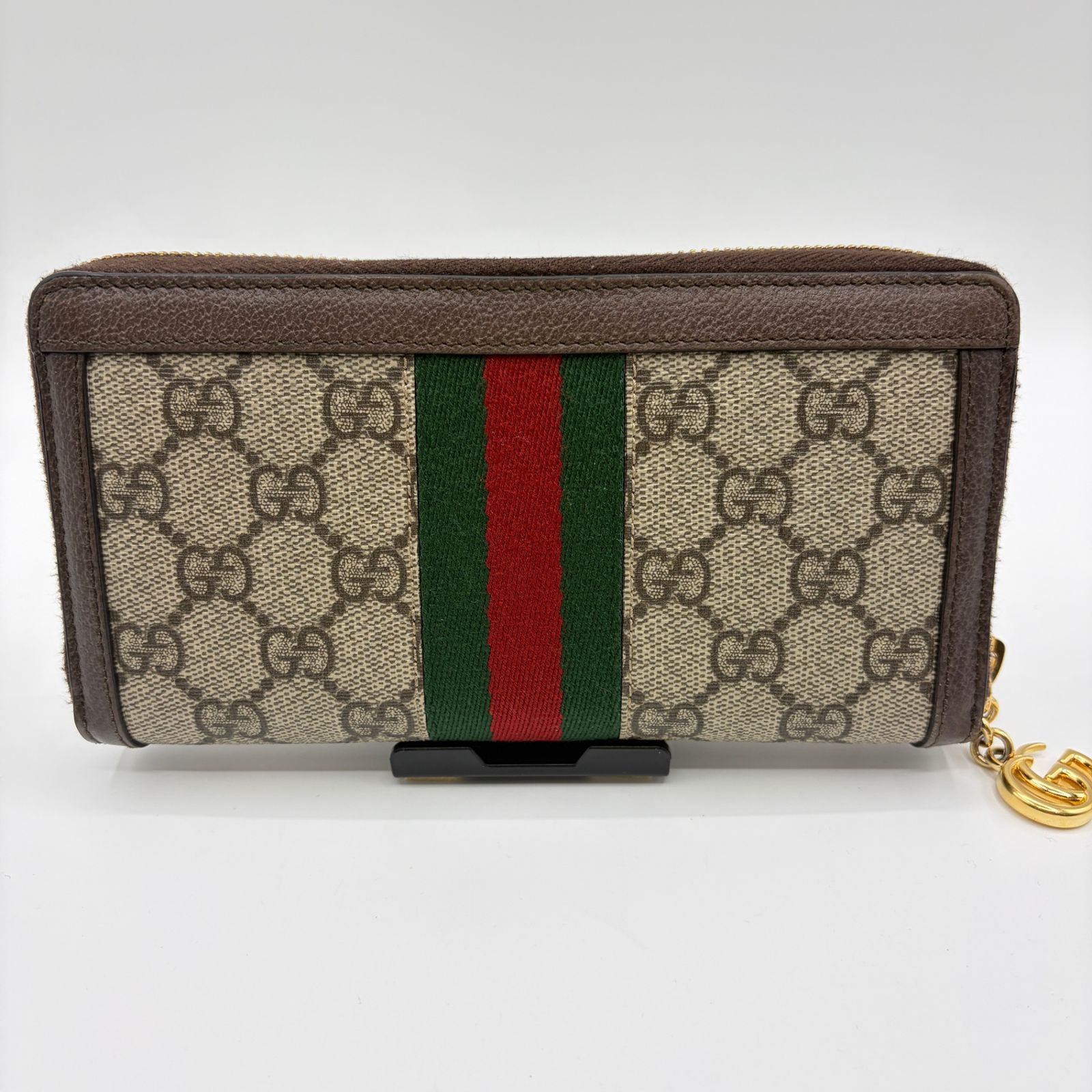 GUCCI グッチ GGスプリーム ジップアラウンド ラウンドファスナー 長