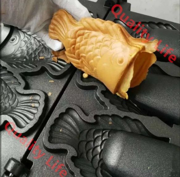 LPガス たい焼きパフェ 鯛パフェ たい焼きパフェ器 3匹×2連 6匹焼ける