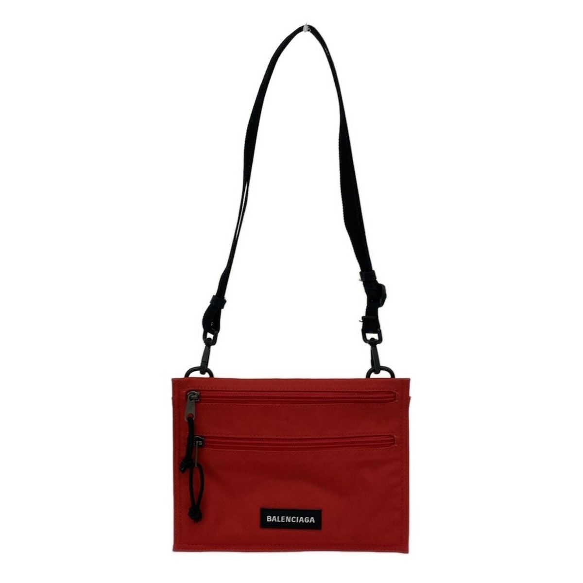 BALENCIAGA(バレンシアガ) ショルダーバッグ - レッド×黒 - メルカリ