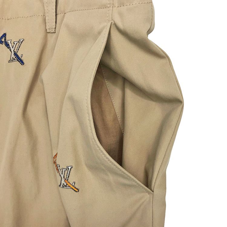 ルイヴィトン　チノパン LOUIS VUITTON ルイヴィトン 23AW LVエンブロイダリー ロゴ刺繍