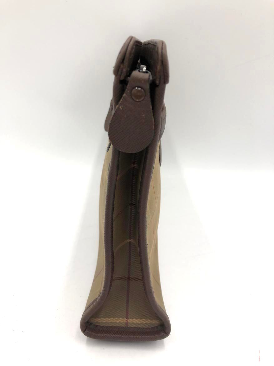 BURBERRY バーバリー チェック 高品質 レザー クラッチ バッグ