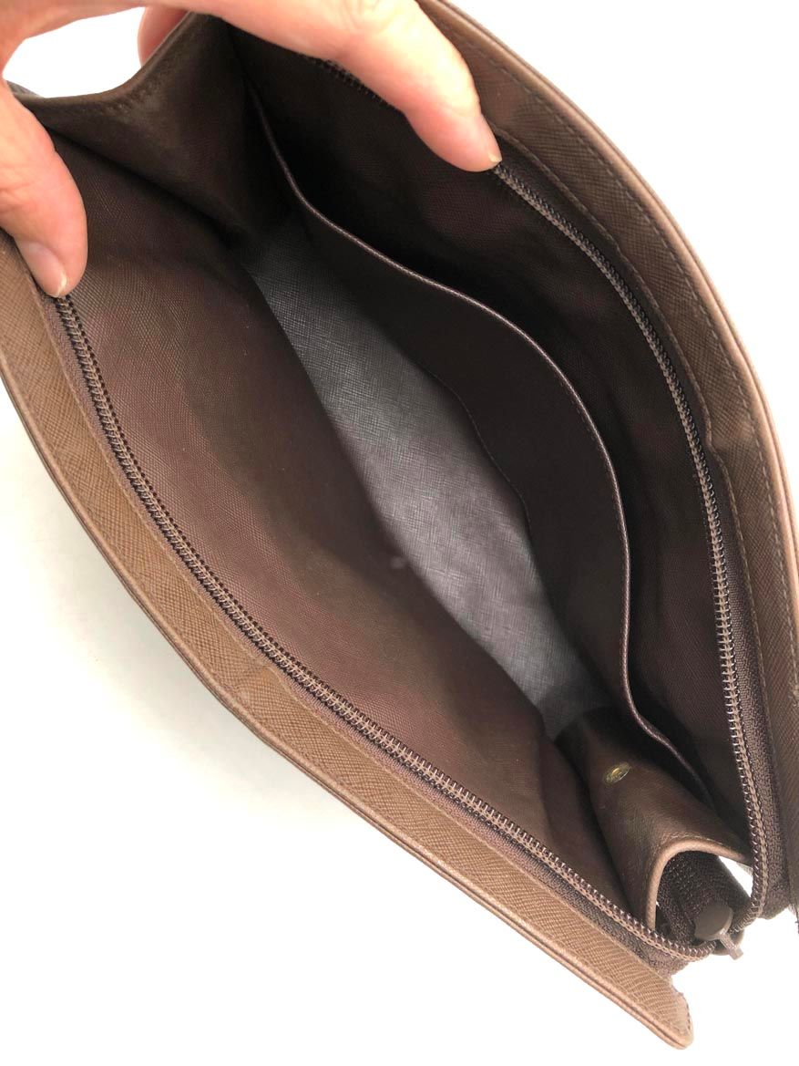 BURBERRY バーバリー チェック 高品質 レザー クラッチ バッグ