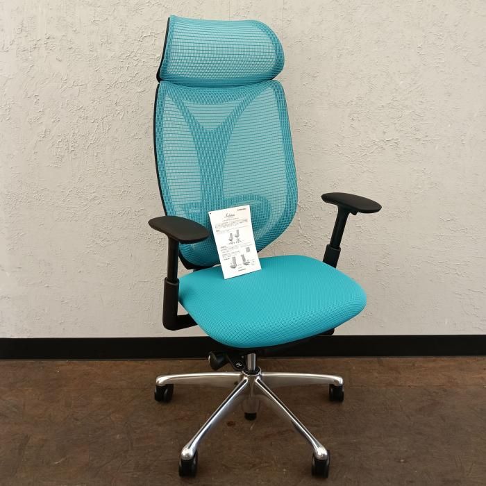 中古 オカムラ ビラージュ オフィスチェア 肘当て付き ネイビー 事務椅子 中古 オカムラ ビラージュ オフィスチェア 肘当て付き ネイビー 事務