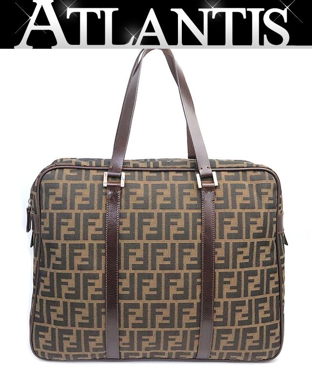 広尾店】フェンディ FENDI ボストンバッグ ブリーフケース ズッカ柄