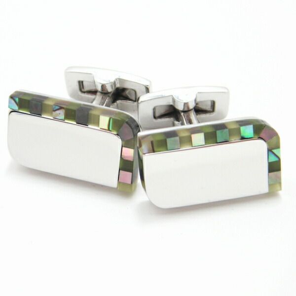 DuncanWalton Coaster 緑 3種類ストーン カフス カフスボタン