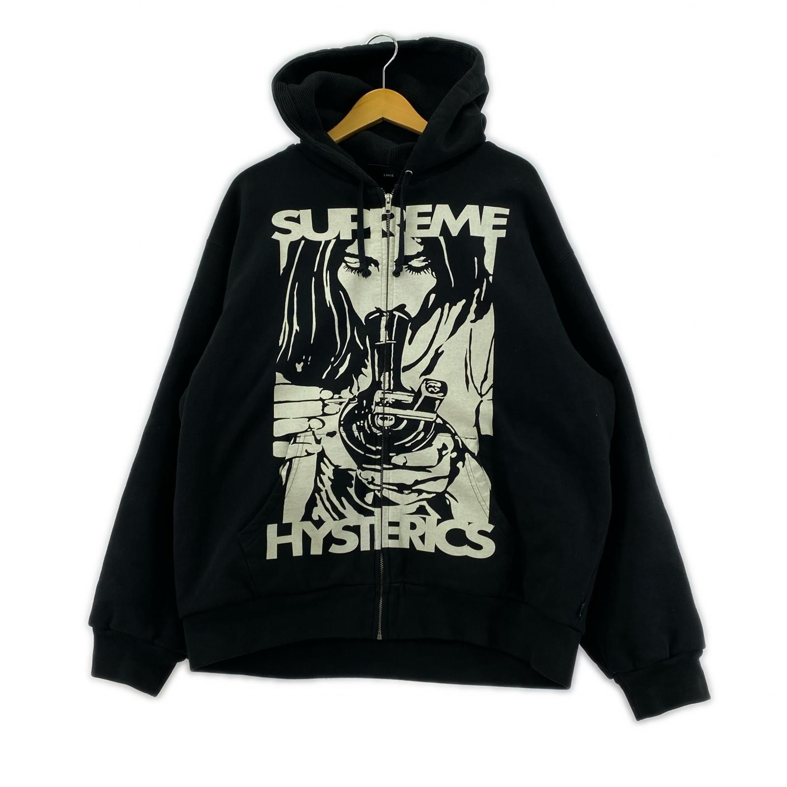 Supreme × Hysteric Glamour Zip Hooded L ﾌﾞﾗｯｸ