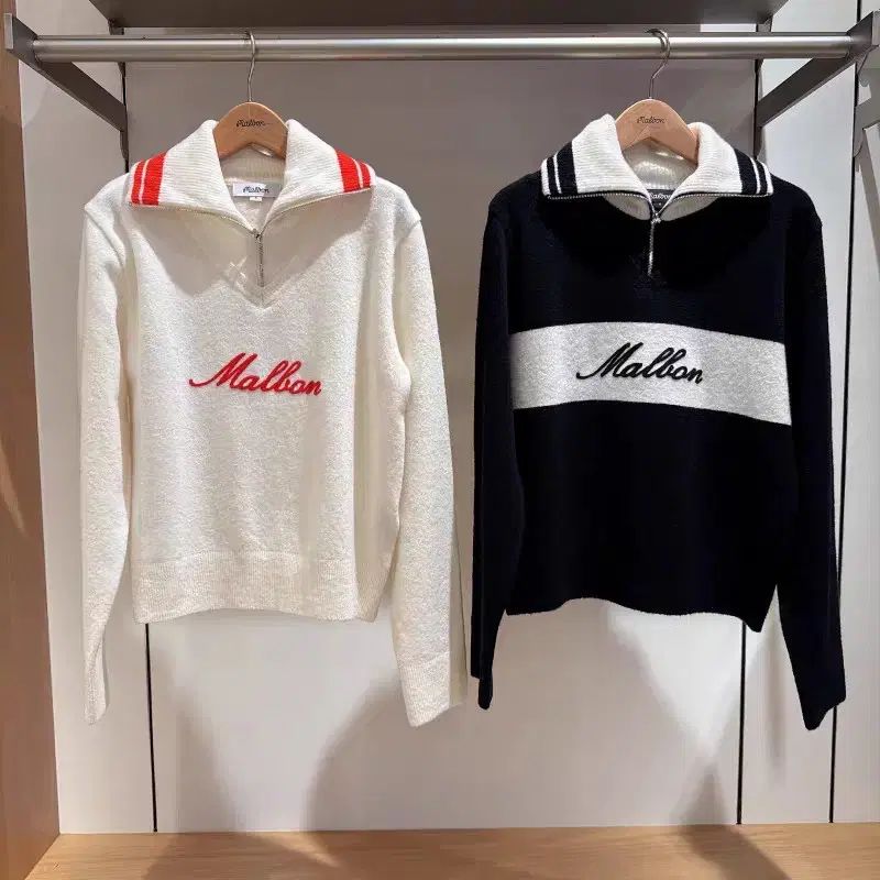 マルボン ゴルフ レディース セーター マルボン ゴルフ レディース セーター ニット トップス 秋冬 襟付