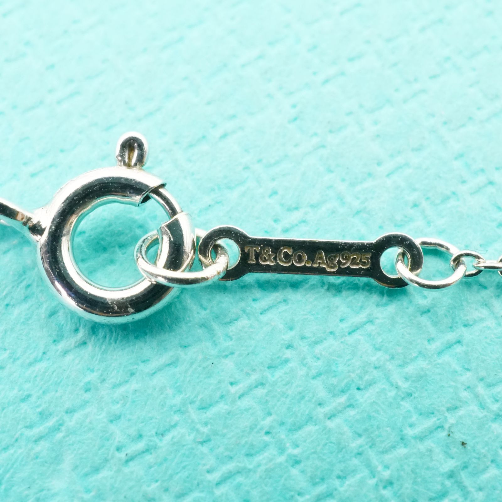 極美品ティファニー 1Pダイヤモンド ラビングハート ネックレス/25