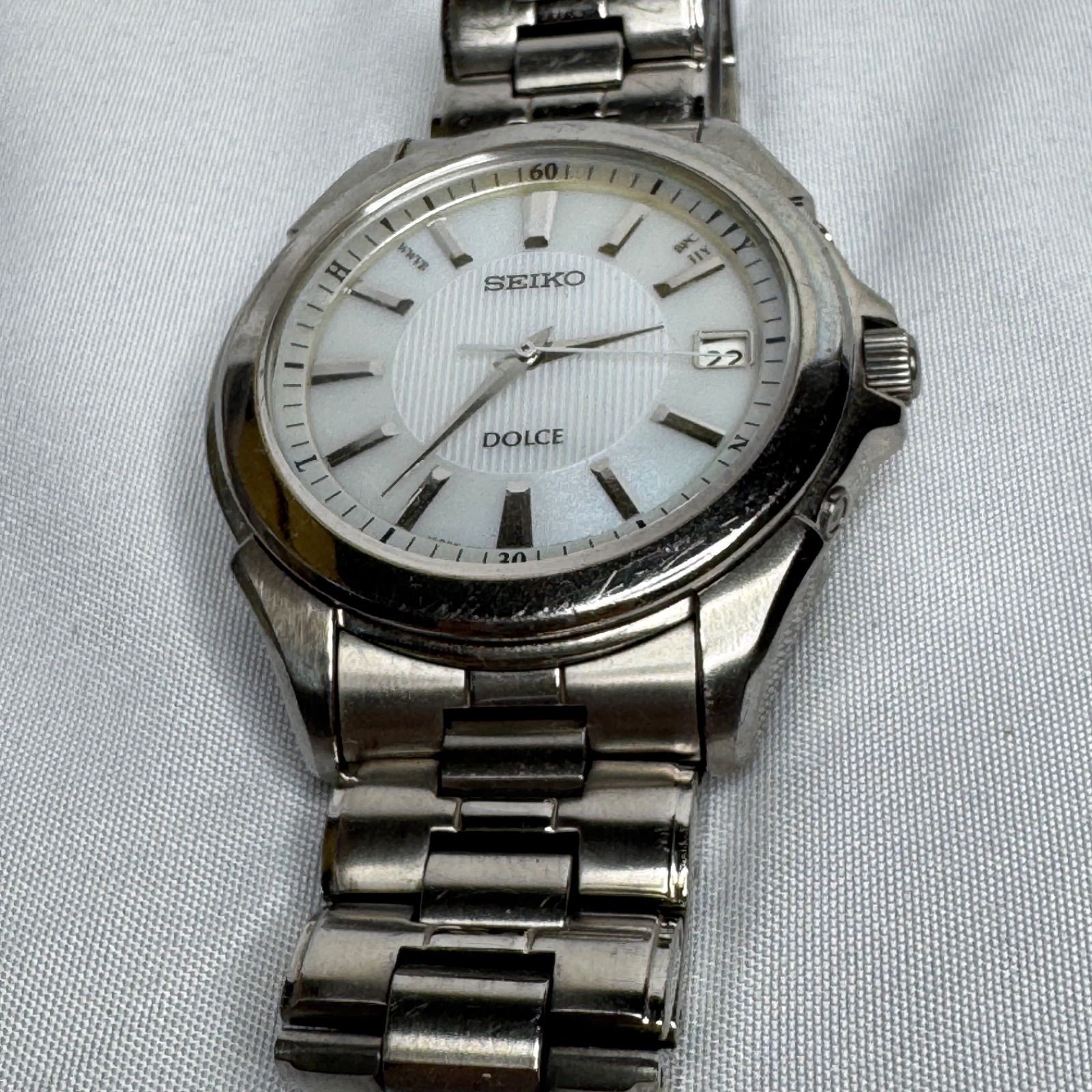 SEIKO ドルチェ 7B24-0AG0 ソーラー 電波 動作品 動作OK/チタン】セイコー ドルチェ 電波ソーラー 7B24-0AG0 メンズ