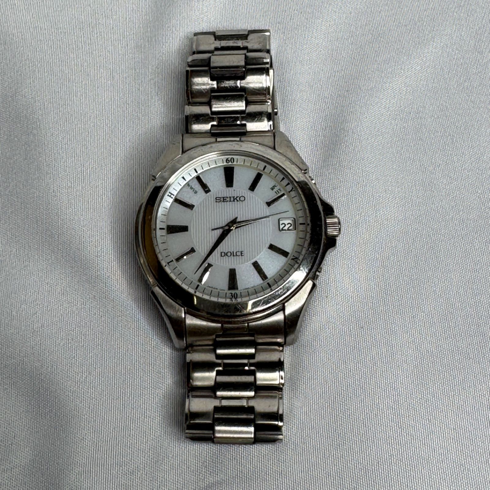 高級電波ソーラー時計 セイコー ドルチェ 軽量チタン 7B24-0AG0