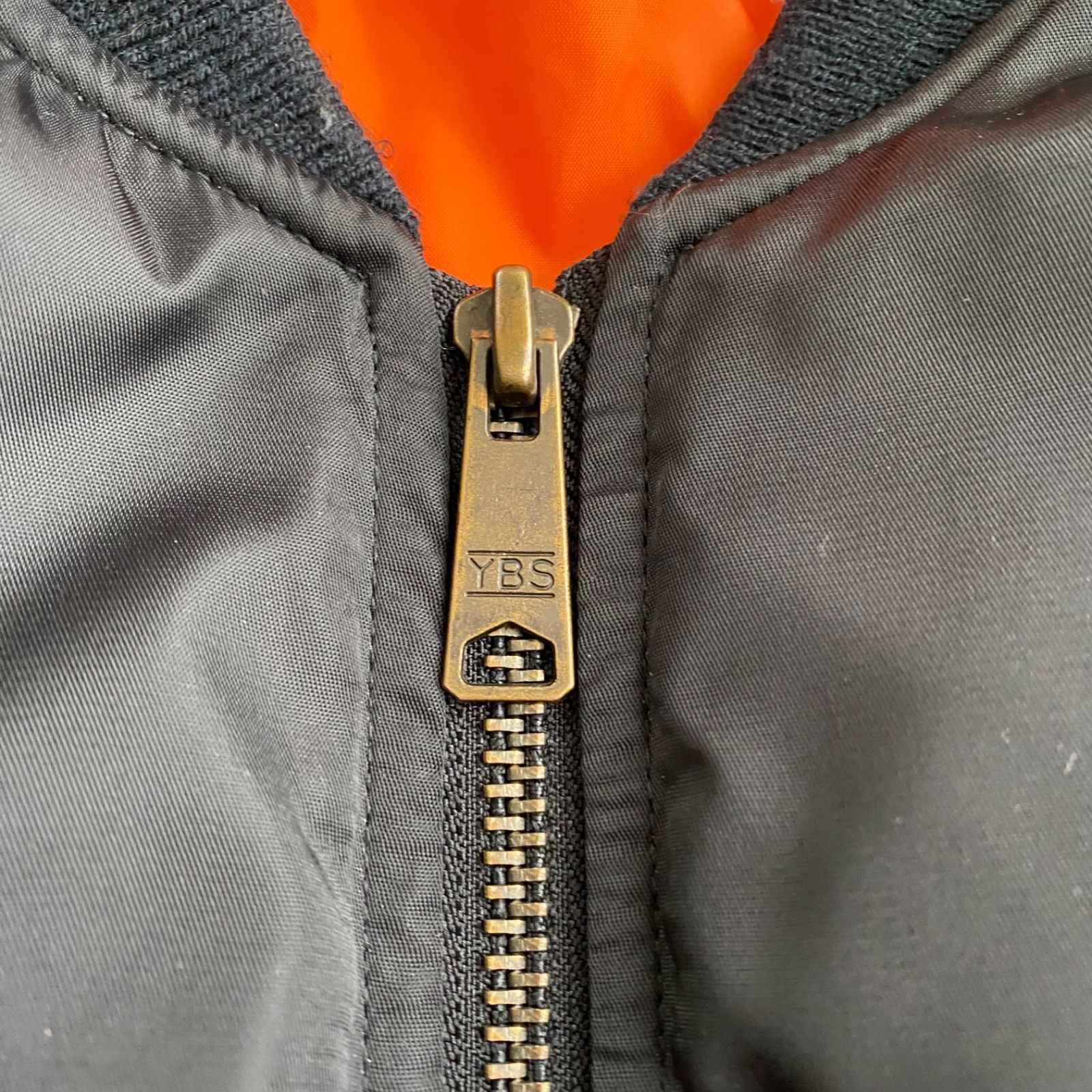 美品！90s old uniqlo ma-1 フライトジャケット 短丈 ブラック YBS