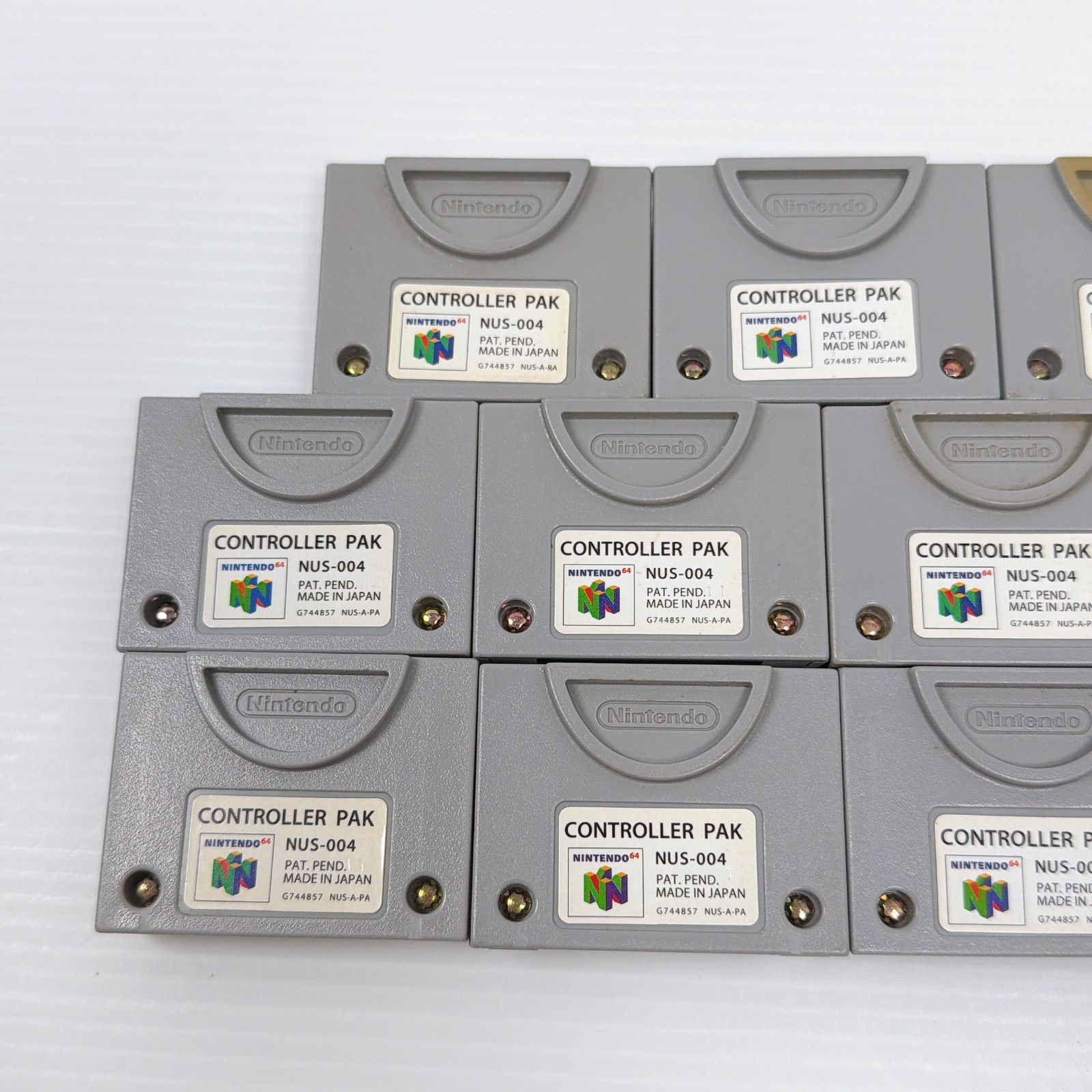 ニンテンドー64 コントローラーパック NUS-004 11個セット 動作確認