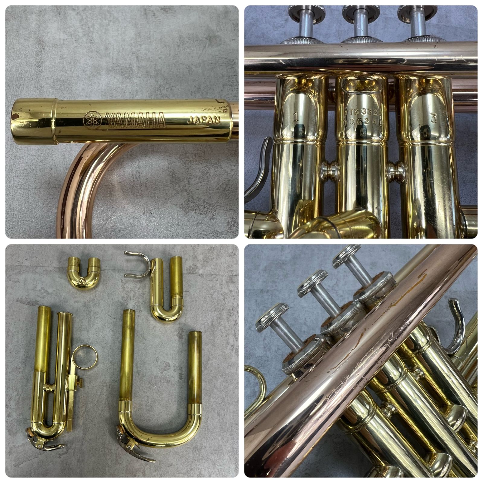 ヤマハ B♭トランペット YTR-3320 レッドブラス 赤ベル ラッカー