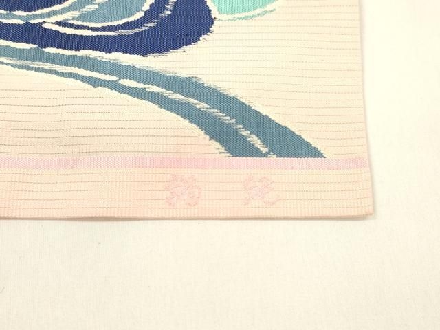 平和屋着物＊夏物 アンティーク 大正ロマン 絽塩瀬 九寸名古屋帯 流水