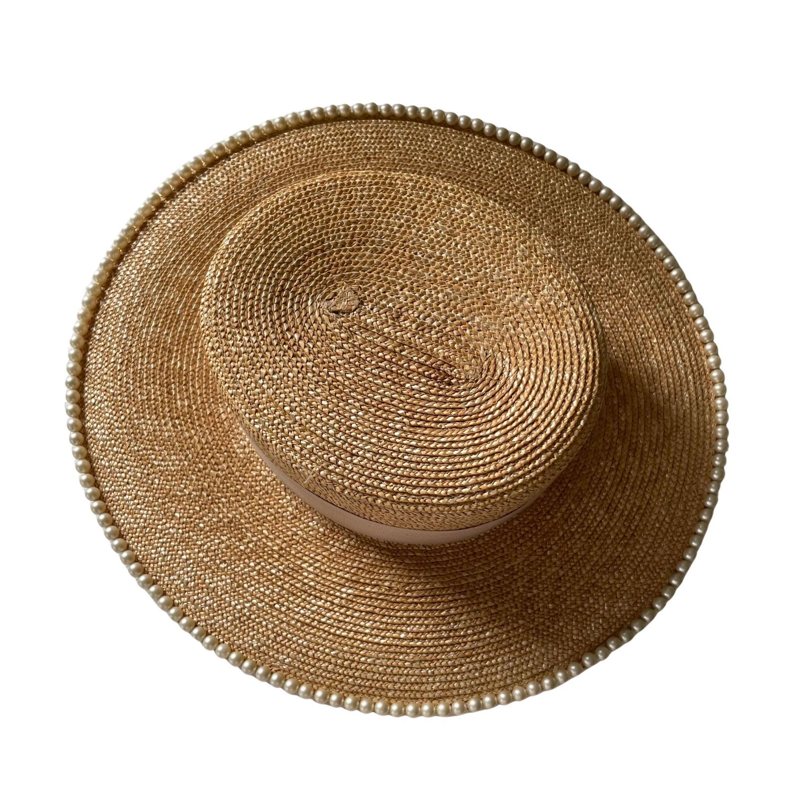 GUCCI グッチ　麦わら　ゴールドラメ蜂帽子 GUCCI グッチ 麦わら ゴールドラメ蜂帽子