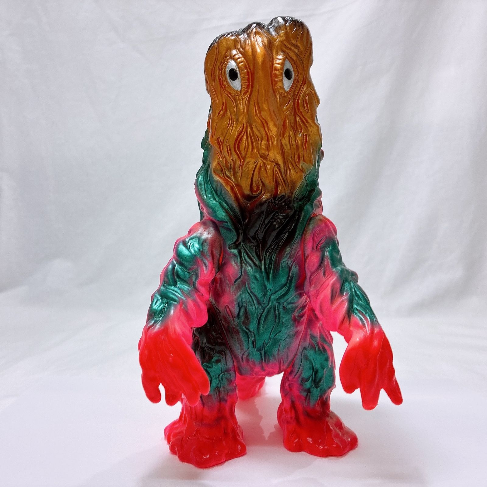 ブルマァク 復刻 ヘドラ (蛍光ピンク・顔メタリックゴールド) ソフビ