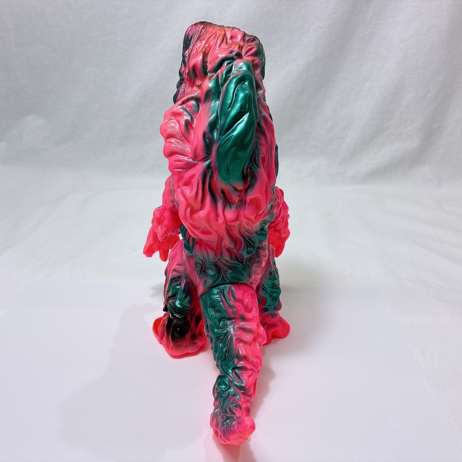 新品 ブルマァク 復刻ブルマァク ヘドラ ミニ ゴールド ブルマァク 復刻 ヘドラ (蛍光ピンク・顔メタリックゴールド) ソフビ