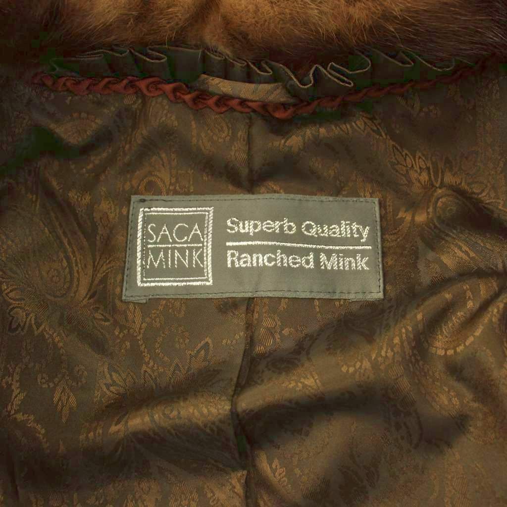 サガミンク SAGA MINK 銀サガ ミンクファーコート 毛皮コート ミドル丈