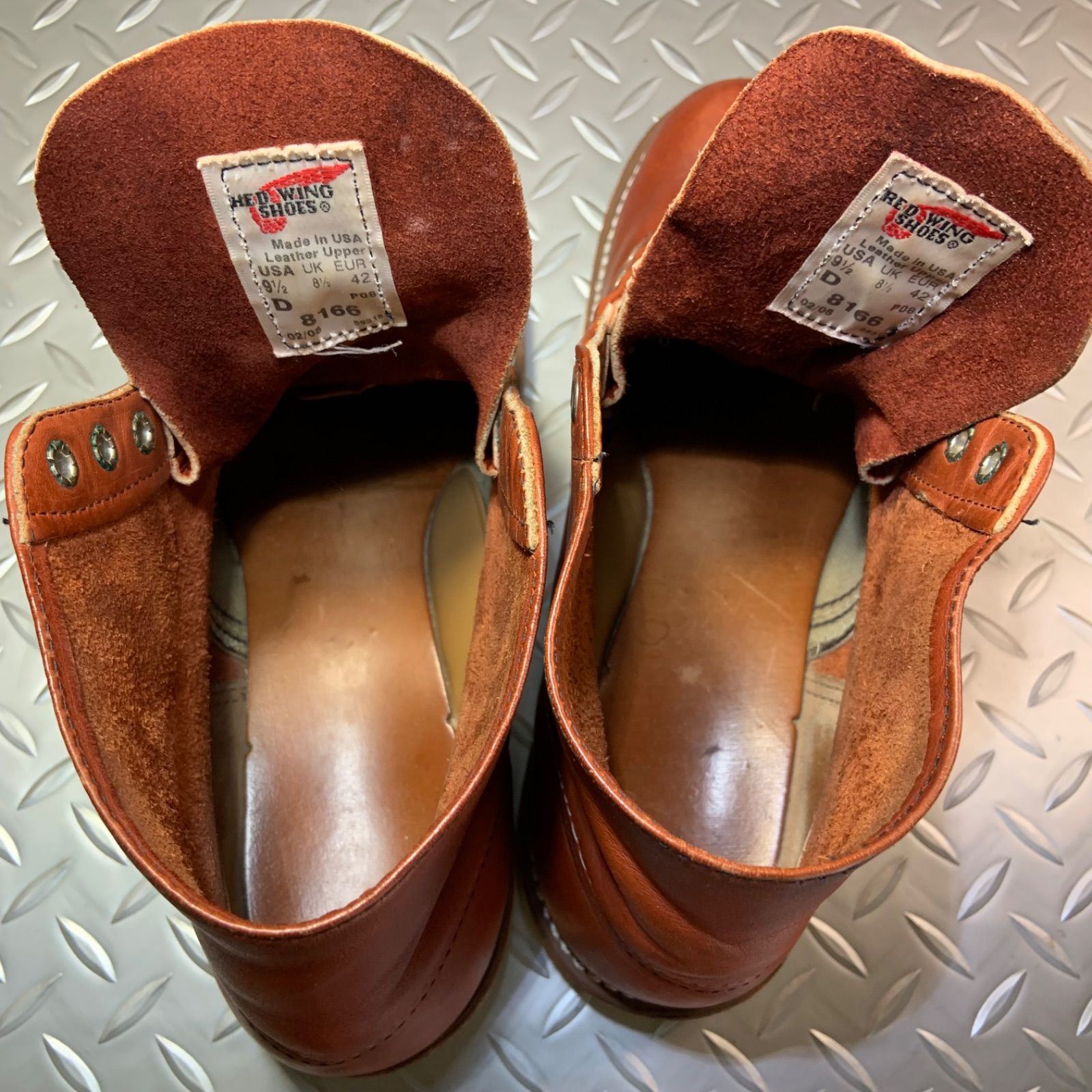 ☆REDWING 8166 ワークブーツ 2008年製 US9.5D JP27.5㎝ レッド