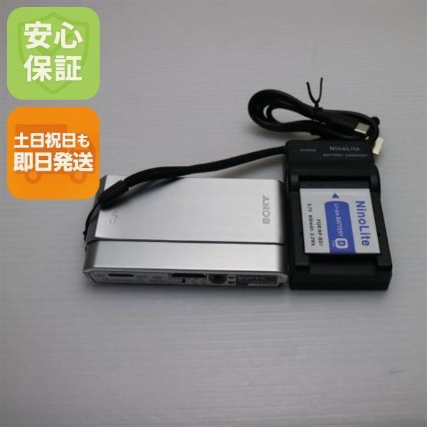 美品 Cyber-shot DSC-T900 シルバー 高品質 即日発送 SONY デジカメ