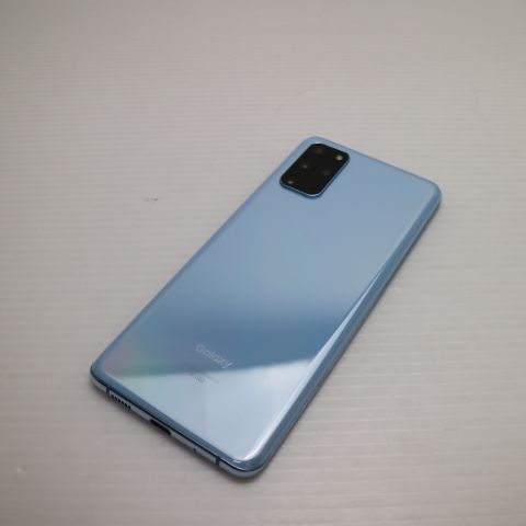 超美品 SCG02 Galaxy S20+ 5G クラウドブルー スマホ 白ロム 土日祝