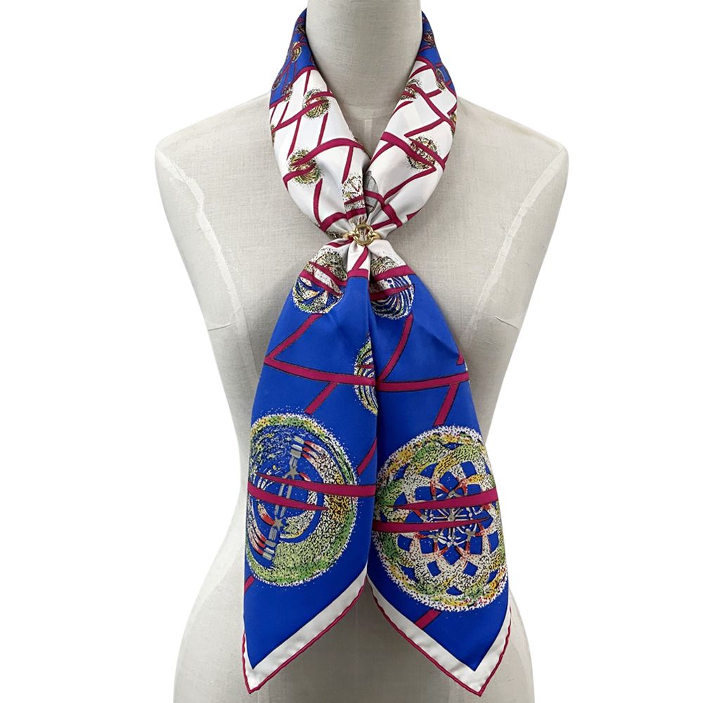 エルメス カレ 90 LES FEUX DE LESPACE レディース エルメス カレ90