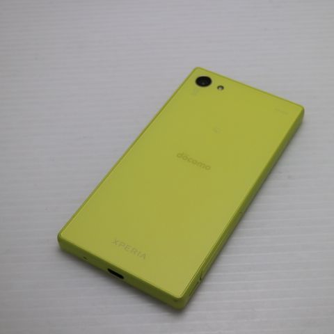 美品 SO-02H Xperia Z5 Compact イエロー 即日発送 スマホ DoCoMo SONY