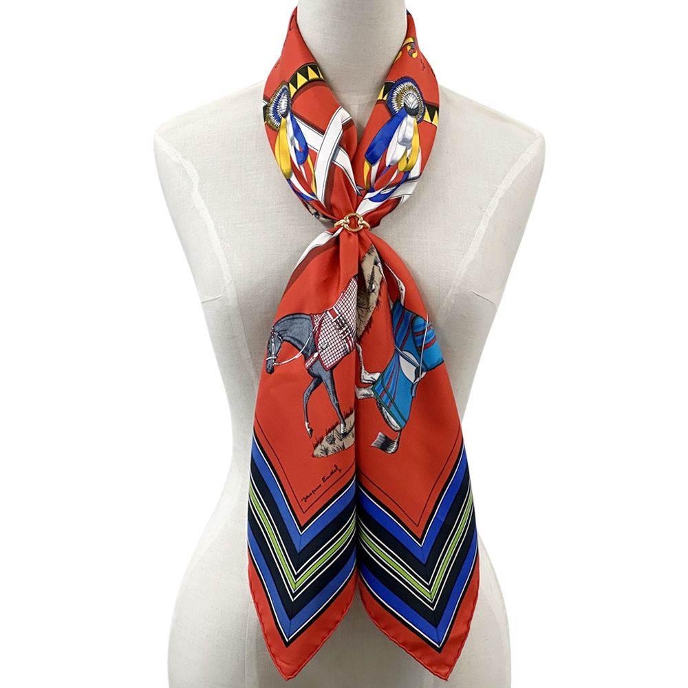 エルメス HERMES スカーフ カレ90 editees par 競走馬 レディース