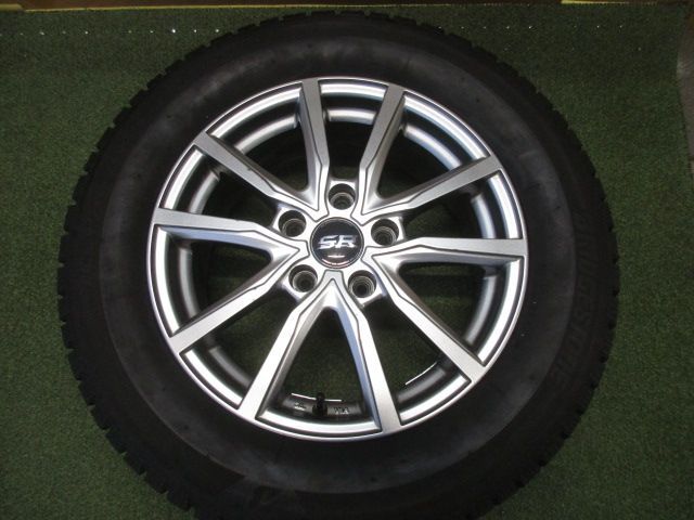 中古】 送料込み 社外ホイール SR 215/60R16 スタッドレスタイヤ4本
