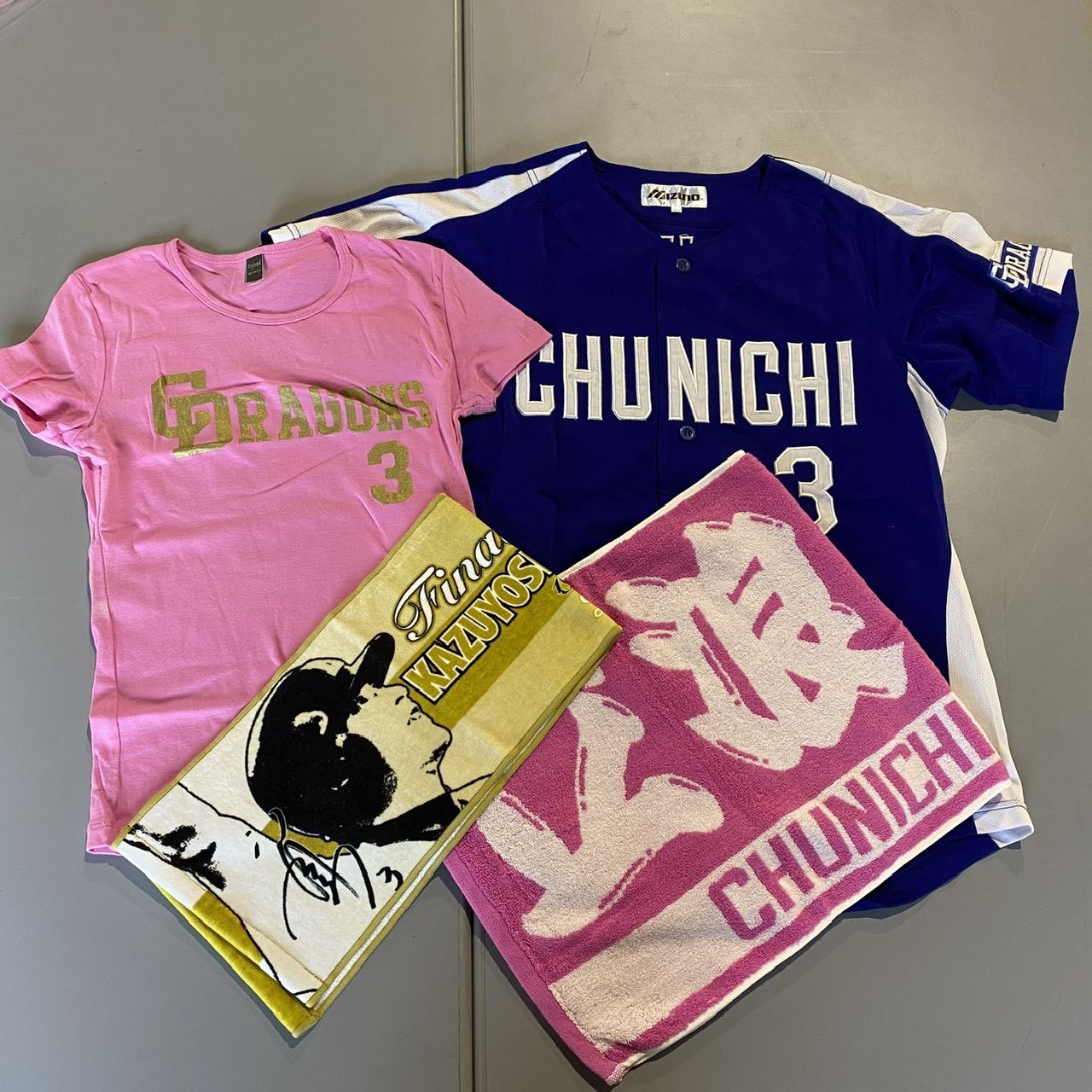 【美品】中日ドラゴンズ　立浪和義　ユニフォーム 中日ドラゴンズ 立浪和義 ユニフォーム Tシャツ タオル [管理No